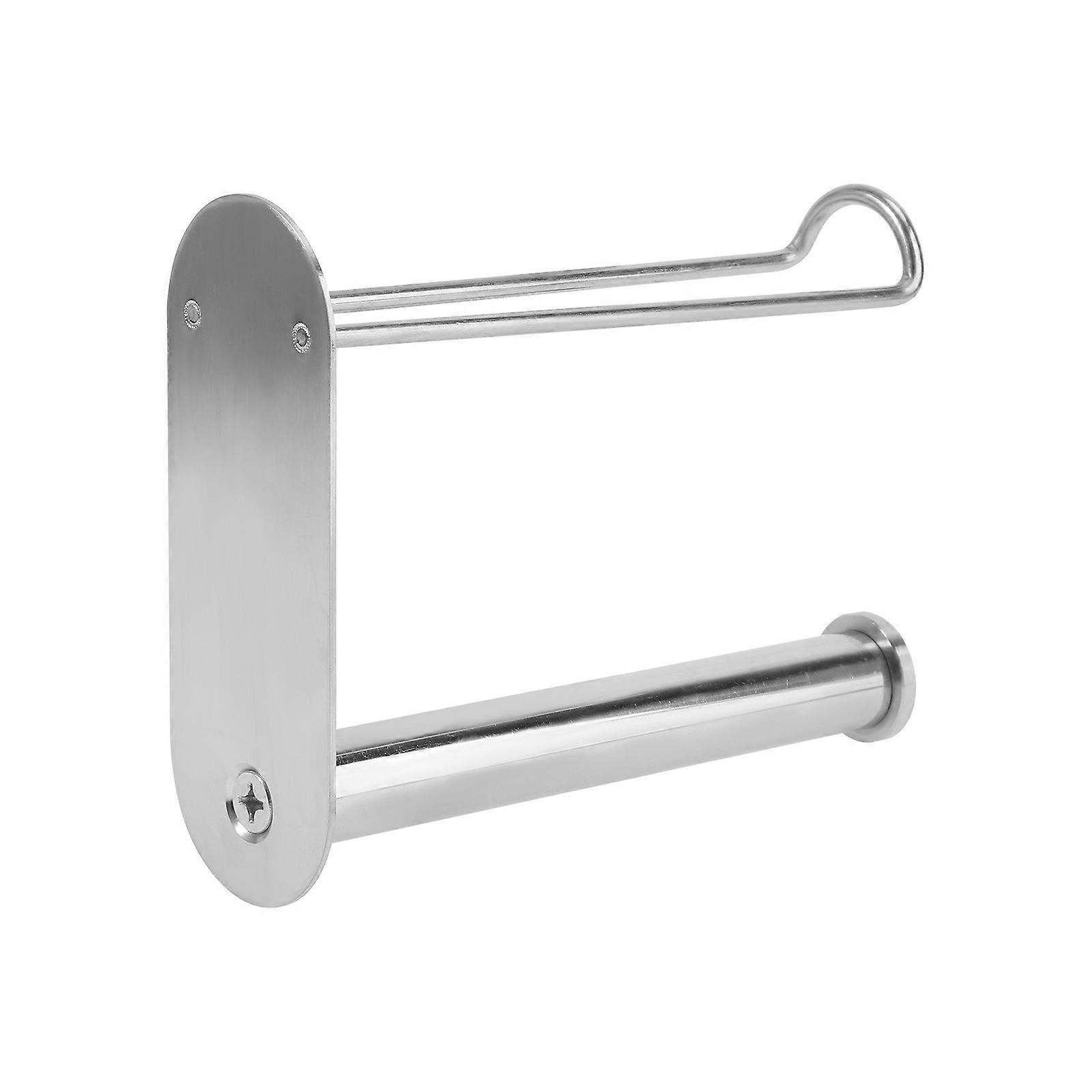 Stainless Steel Hanger Rack Organizing Storage Solution For Home Use 20X12cm Wall Mountable 1Pc