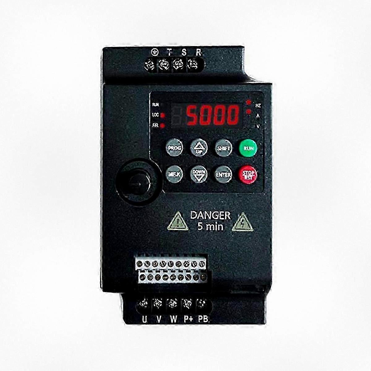 2025 Single Phase 220V Input & Output Mini VFD Inverter Frequency Converter for 0.4kW Capacitor Motor