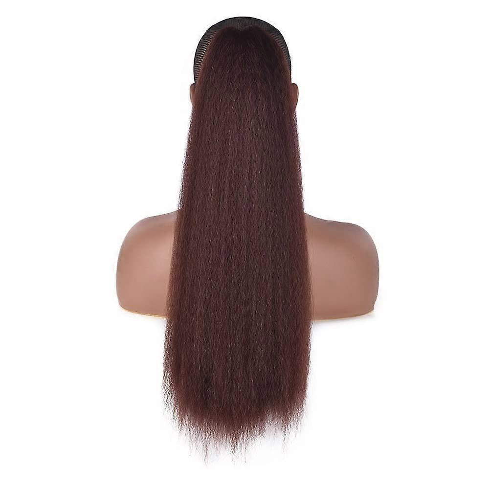 Hair Chignon Ponytail Synthetic Curl Hair Piece 26Inch For Black Women, Ponytail Extension, Messy Bun, Color F