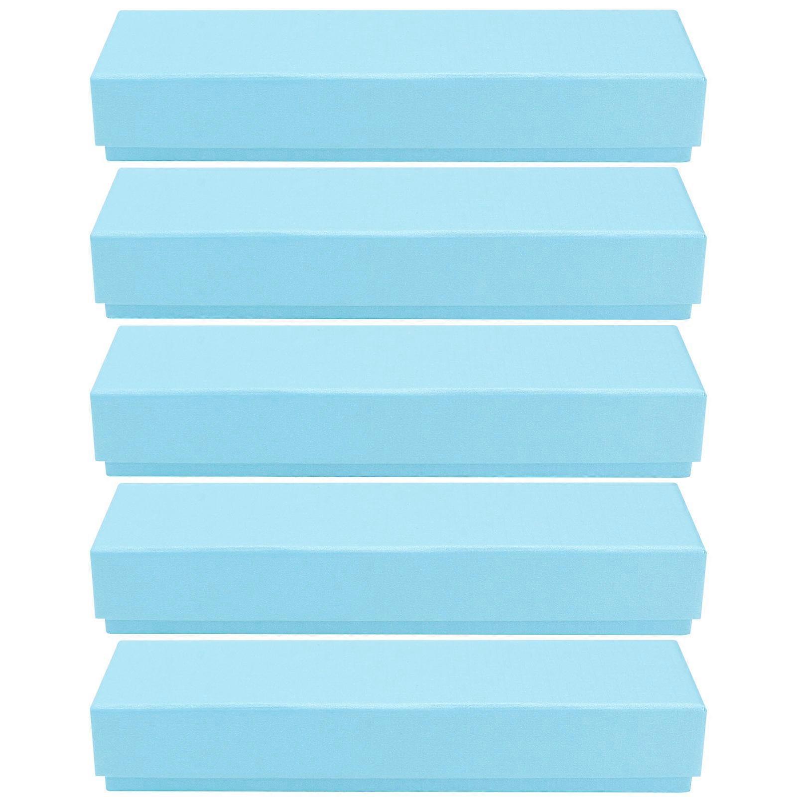 Blue Paper Pen Case for Multi-Functional Storage with 10Pcs