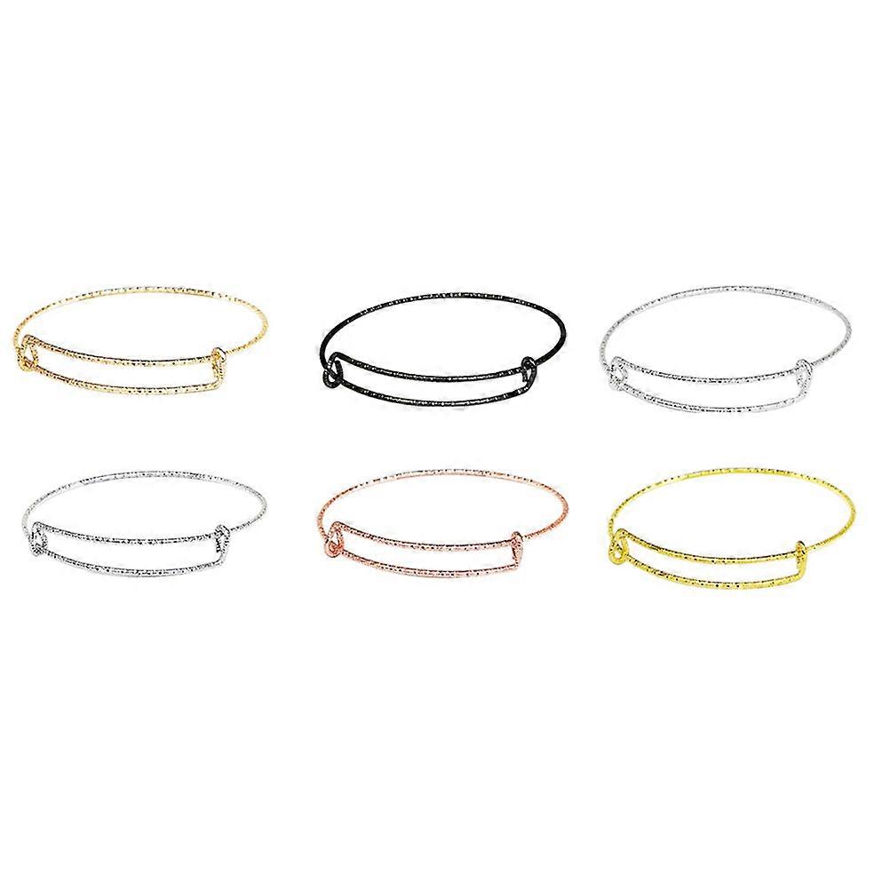 Metal Handwear Adjustable Slidable Bracelets for Decoration 18Pcs
