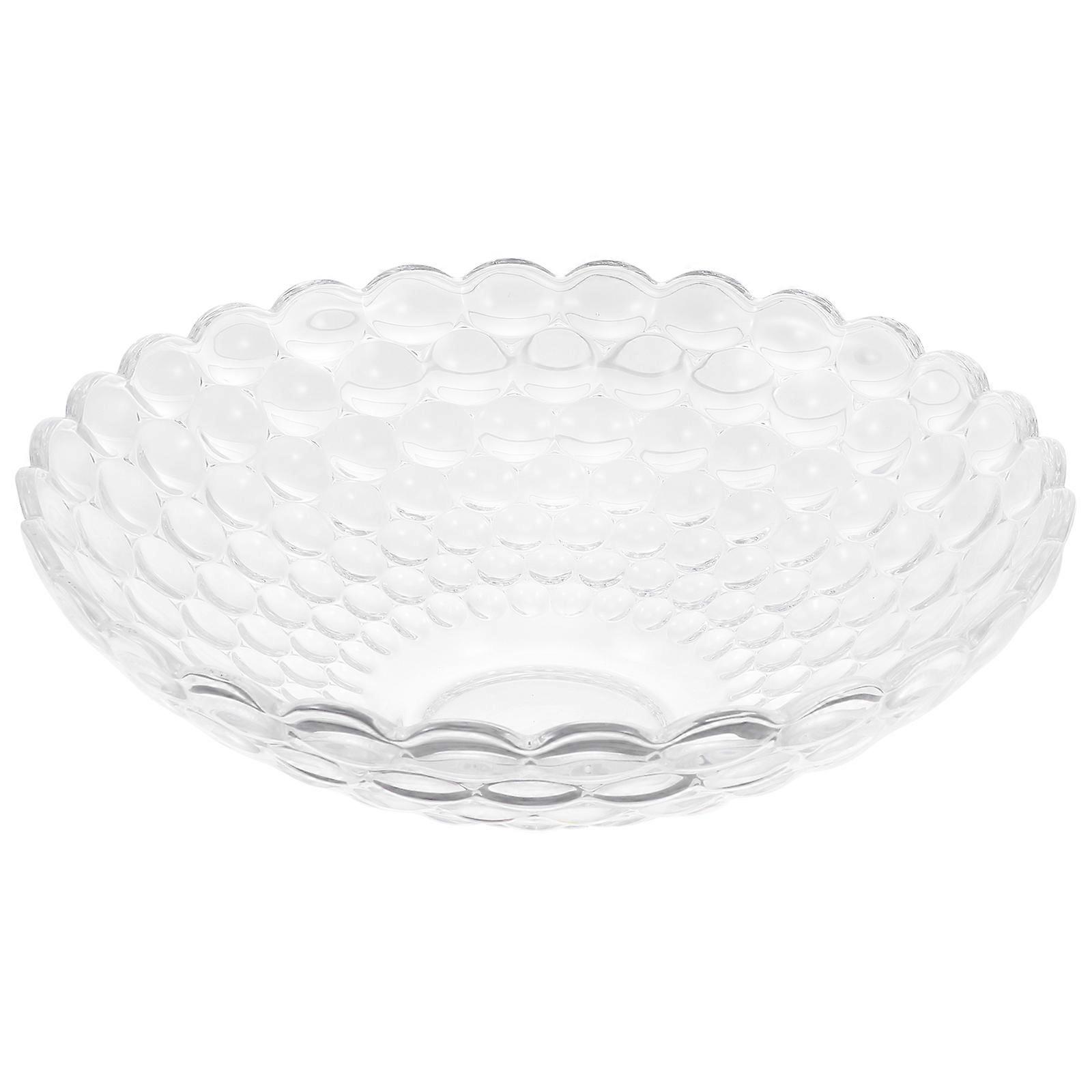 Kreative Snack Tablett Glas Servierplatte Geschirr Elegante Design 1Pc
