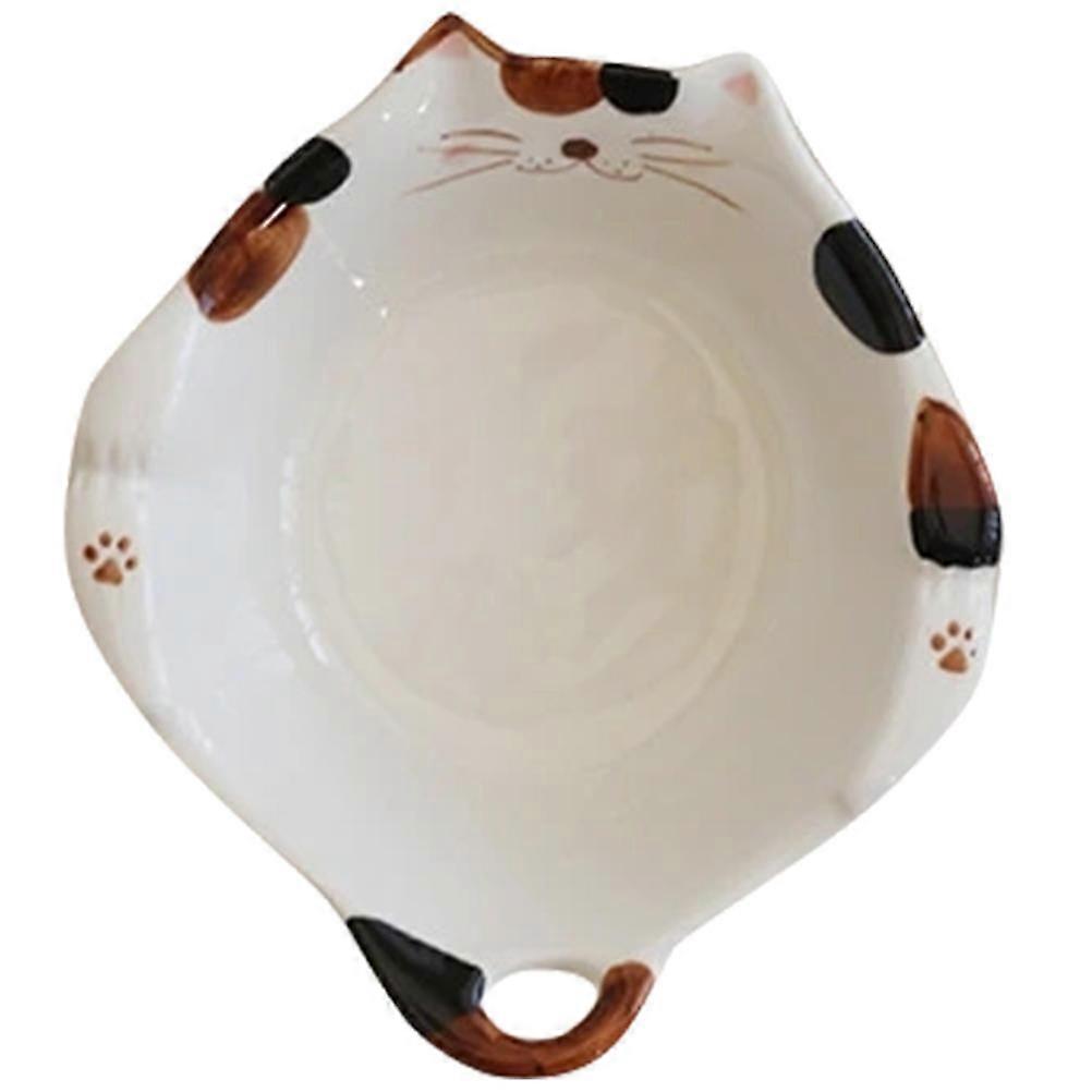 Cat Design Ceramic Fruit Bowl for Food Serving 5Pcs Set