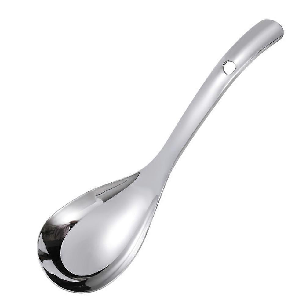 Silver Rice Spoon Stainless Steel for Home Kitchen 2Pcs Long Handle