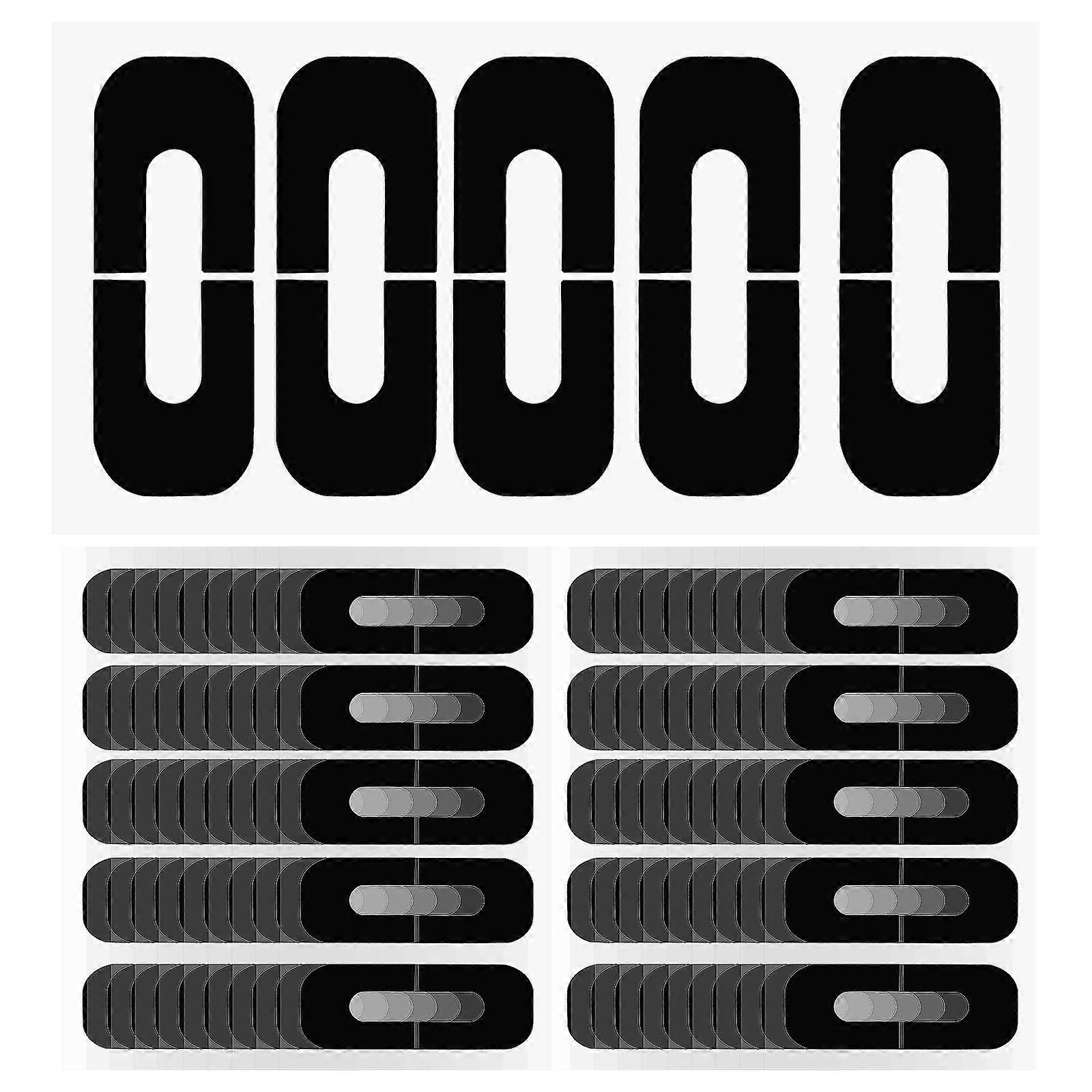 Nail Polish Protector Sticker for Fingers with 200 Sheets Black Silicone