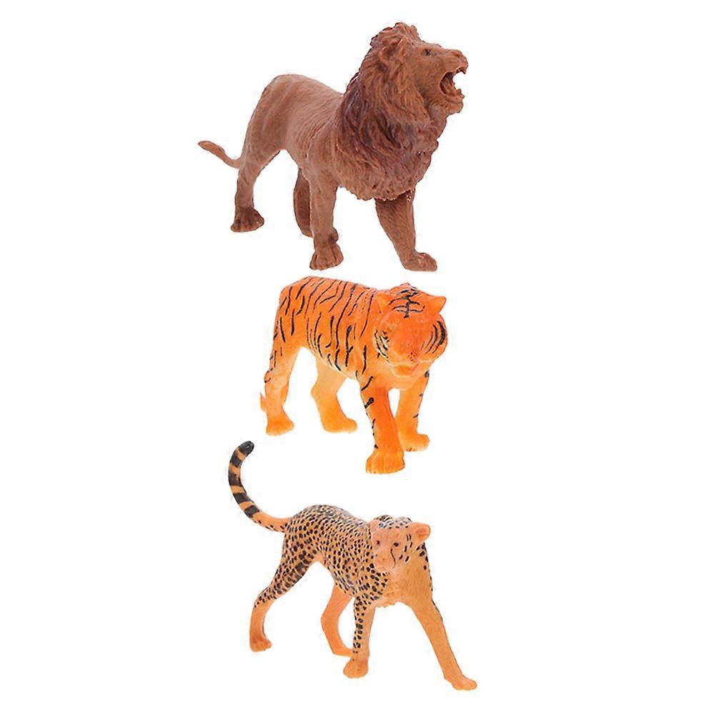 Animal Model Cake Decorations Plastic Jungle Theme 6Pcs for Decor