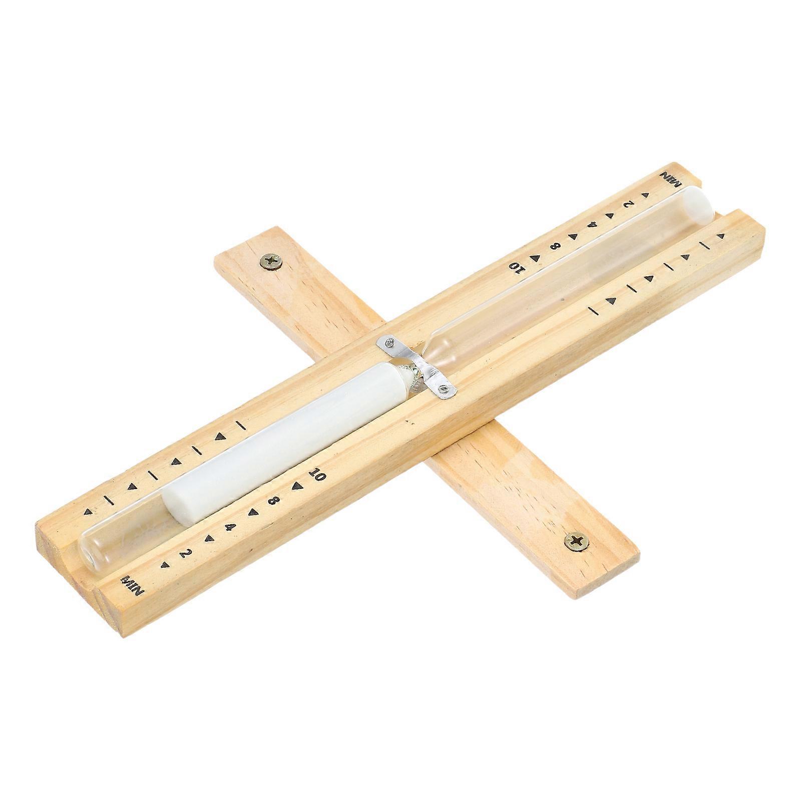 Sauna Hourglass Timer 4Pcs Wooden 10 Minutes Multi Decorative Sand Clock Rectangular Timekeeping Focus Enhancement