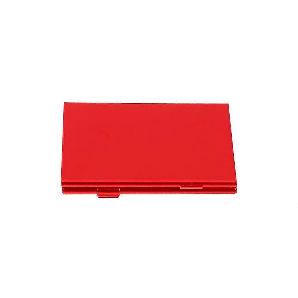 Portable Aluminium Case For 24TF Cards  Memory Card Case Holder(red)