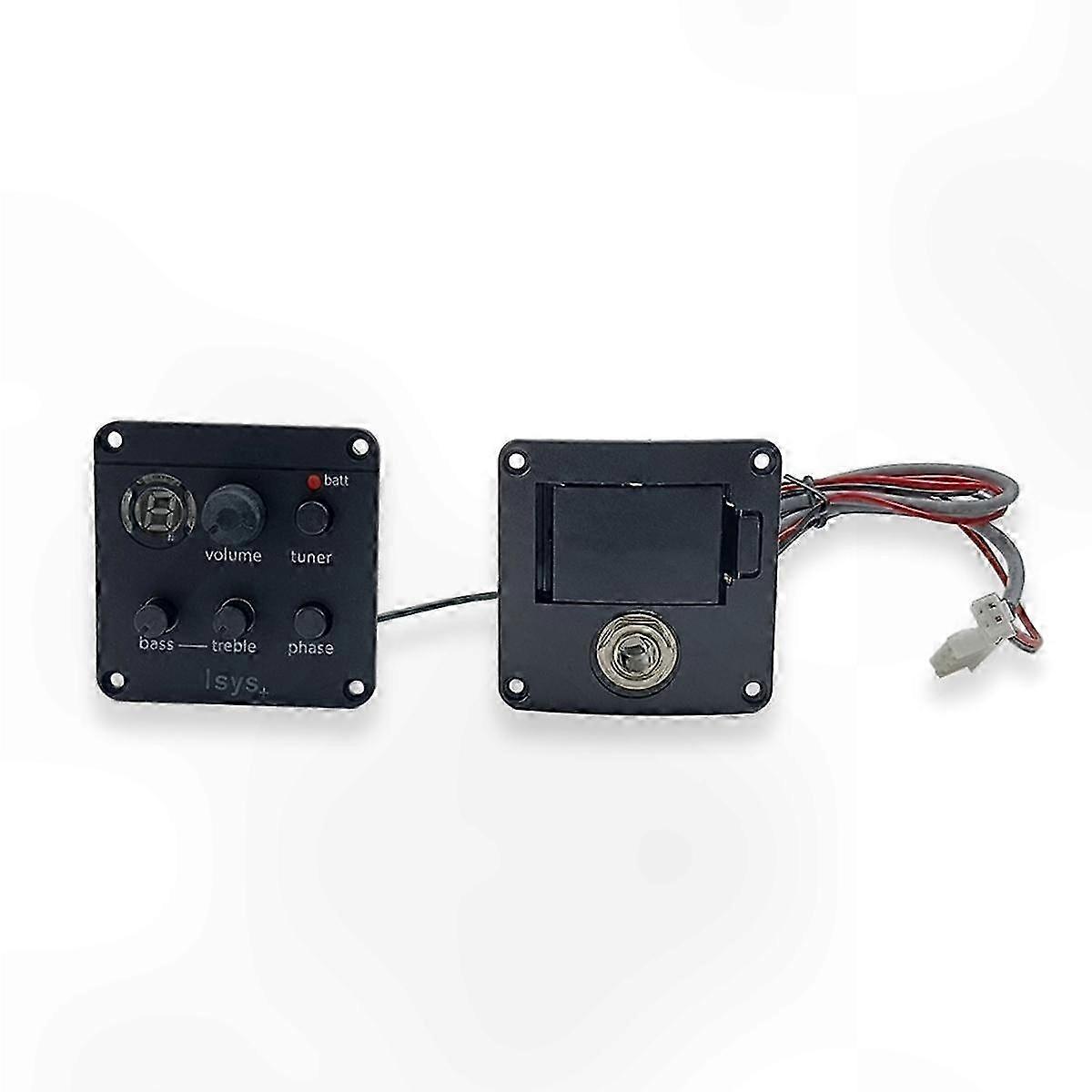 Guitar Pickup with EQ Preamp for Sound Amplification and Adjustment