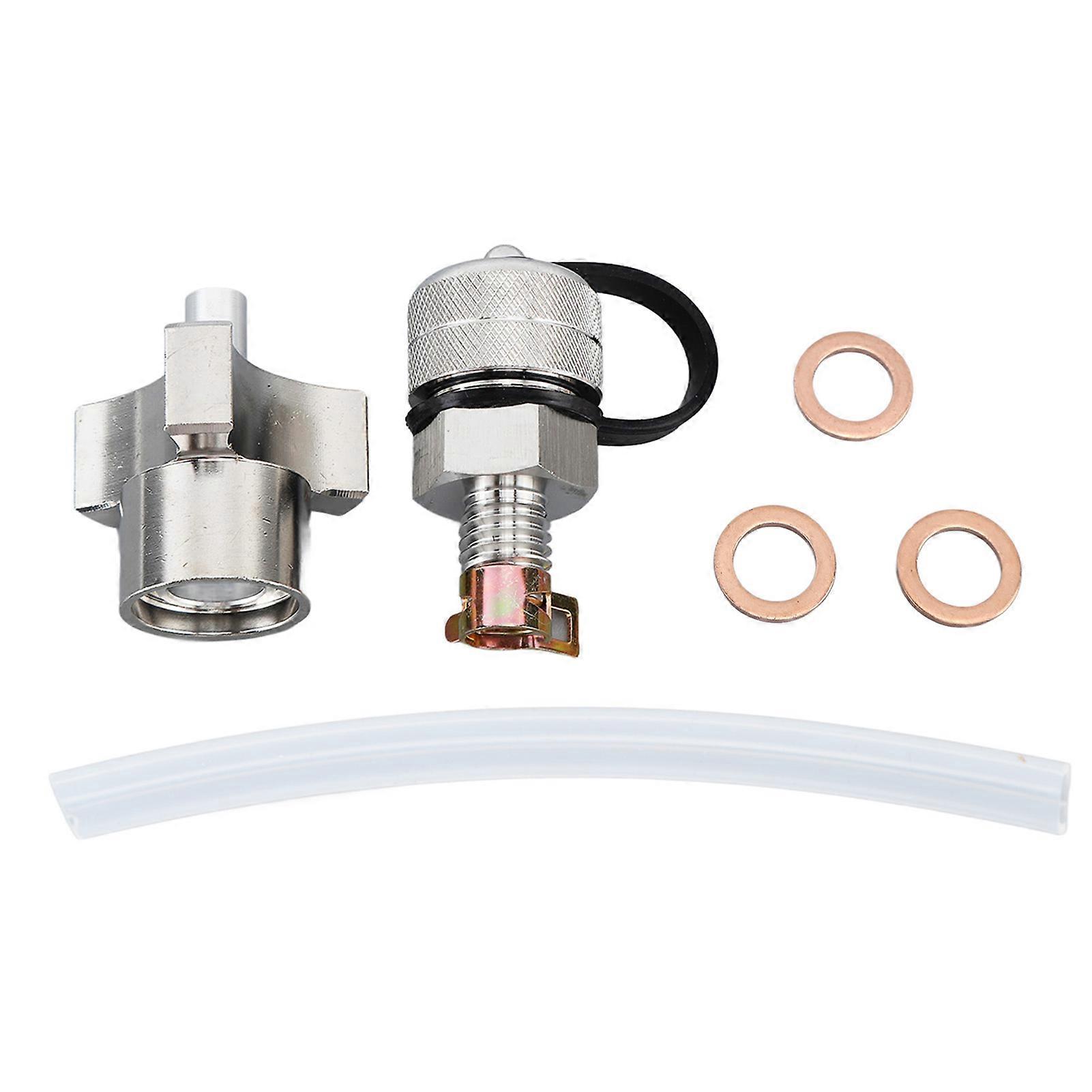 Oil drain valve for M12 X 1.75 with quick twist and hose