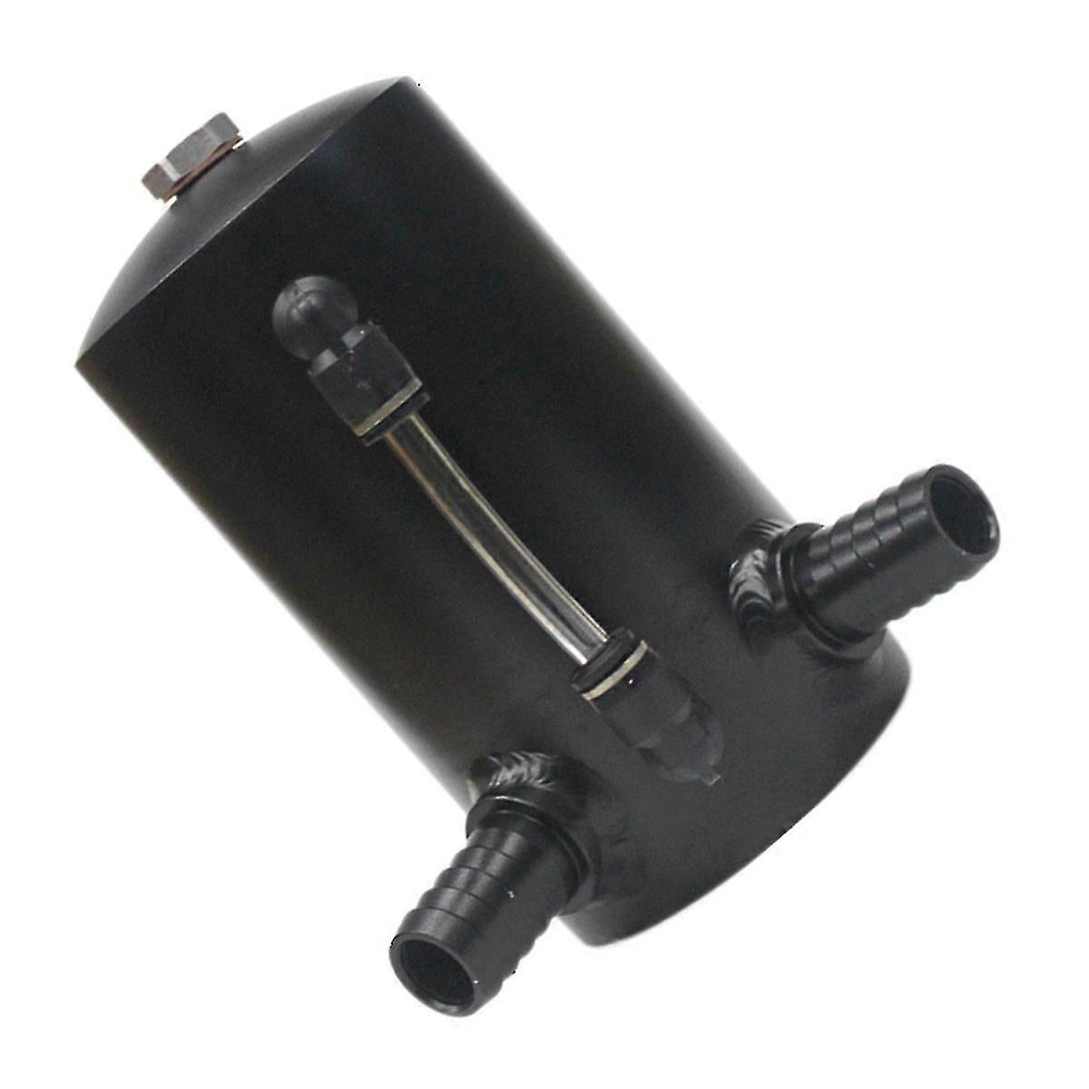 Universal Oil Catch Tank Reservoir Engine Seperator Can Aluminum 500ml 2x19MM