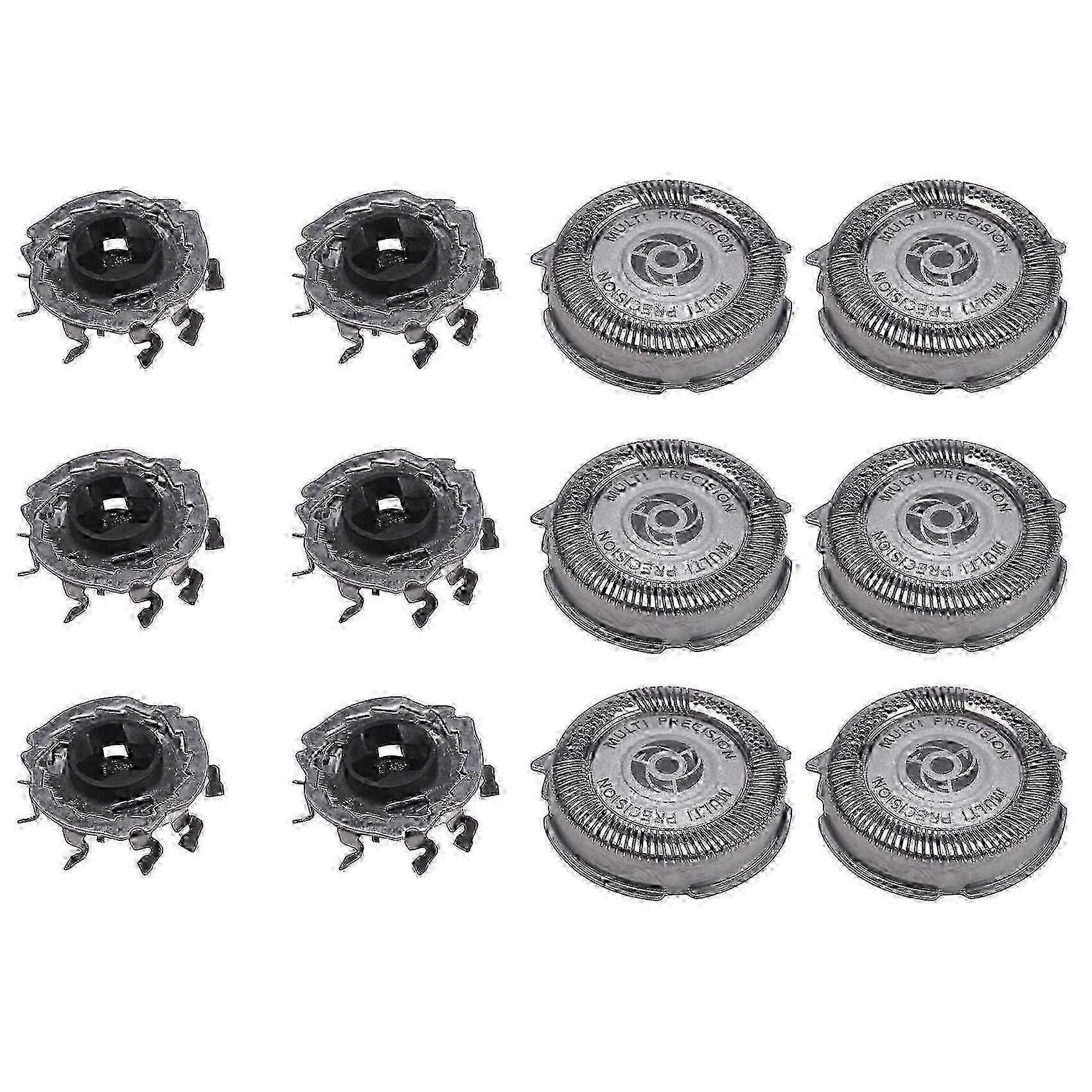 6 Pack SH50 Replacement Heads for Philips Norelco Series 5000 Shavers, S5000 S5420 S5380 S5351 MultiPrecision Blades - HZ
