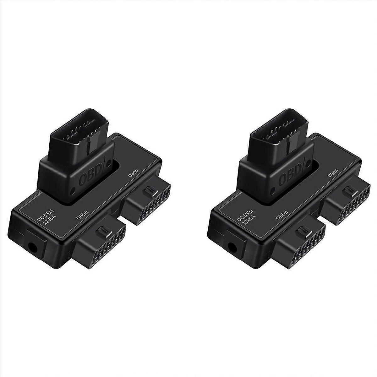 2X OBD2 One Divided Into Two Adaptor Wire 16 Pin 16 Core OBD Expansion Cable Connector Adapter Cable