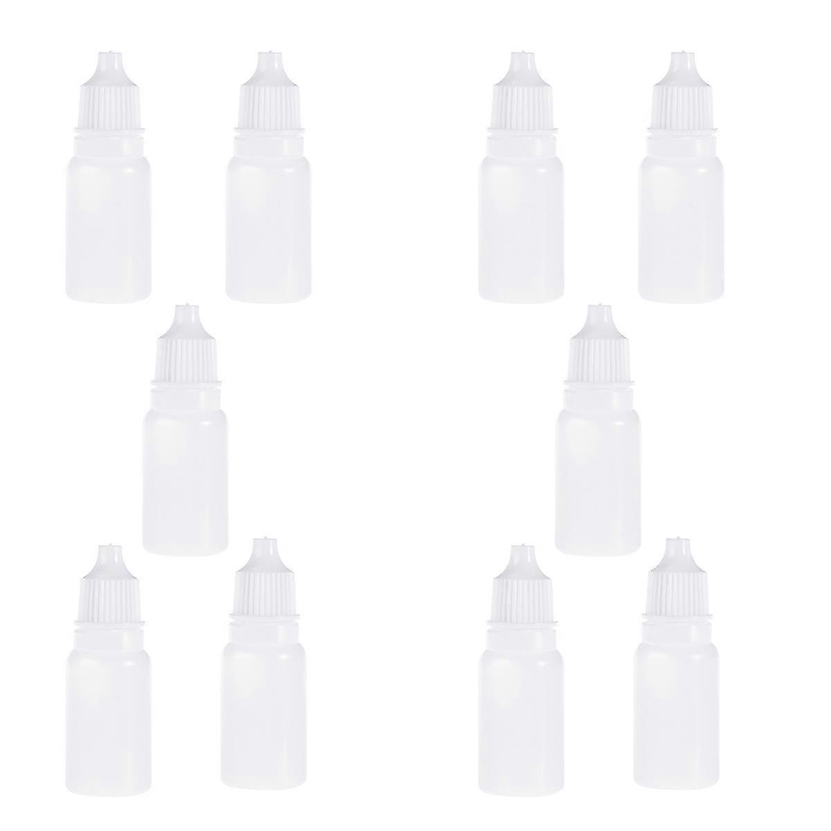 20 Pcs 10ml Squeezable Dropper Bottles with Childproof Cap for Laboratory Use & Controlled Dripping