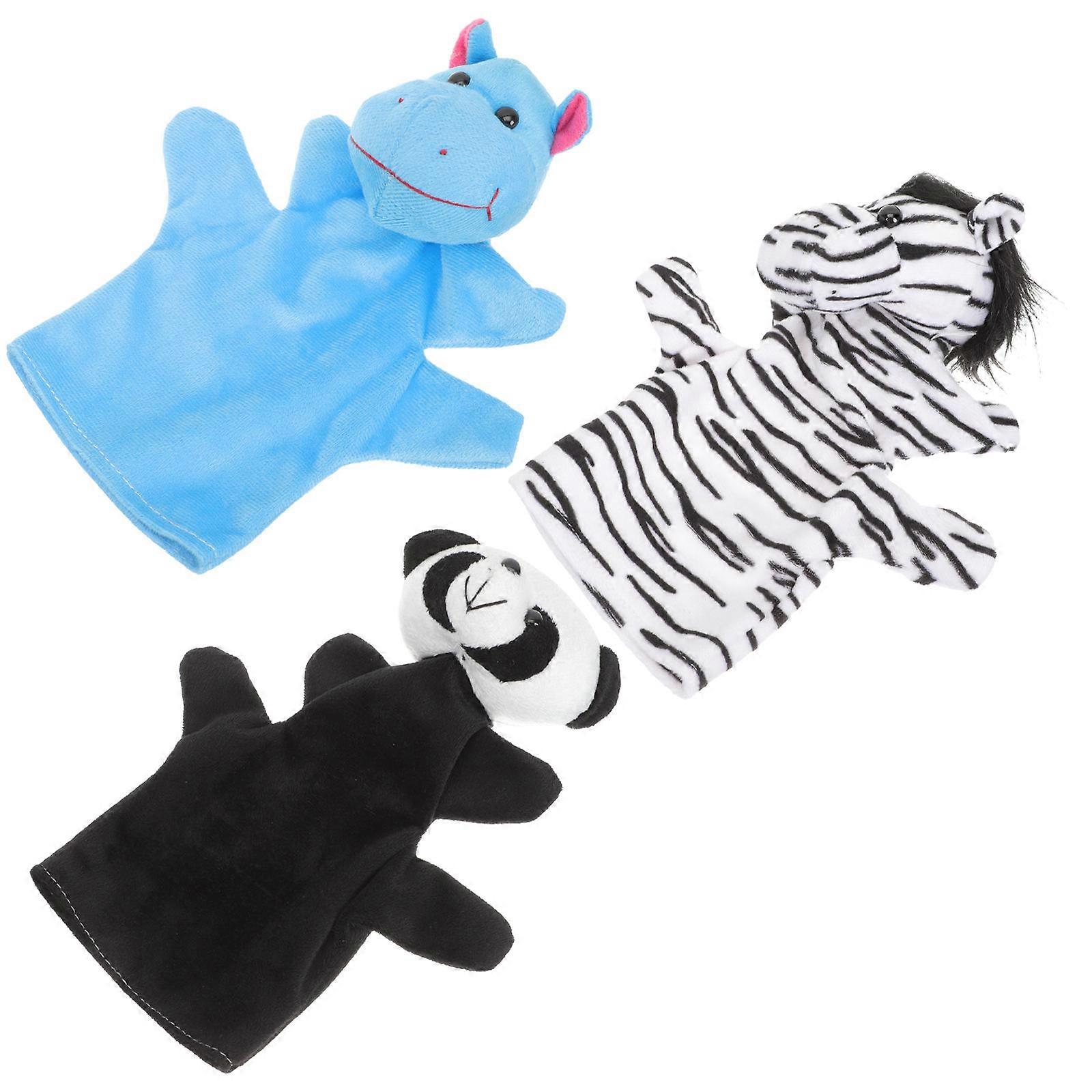 Stuffed Animal Hand Puppets Educational Hand Puppet for 6Pcs Group
