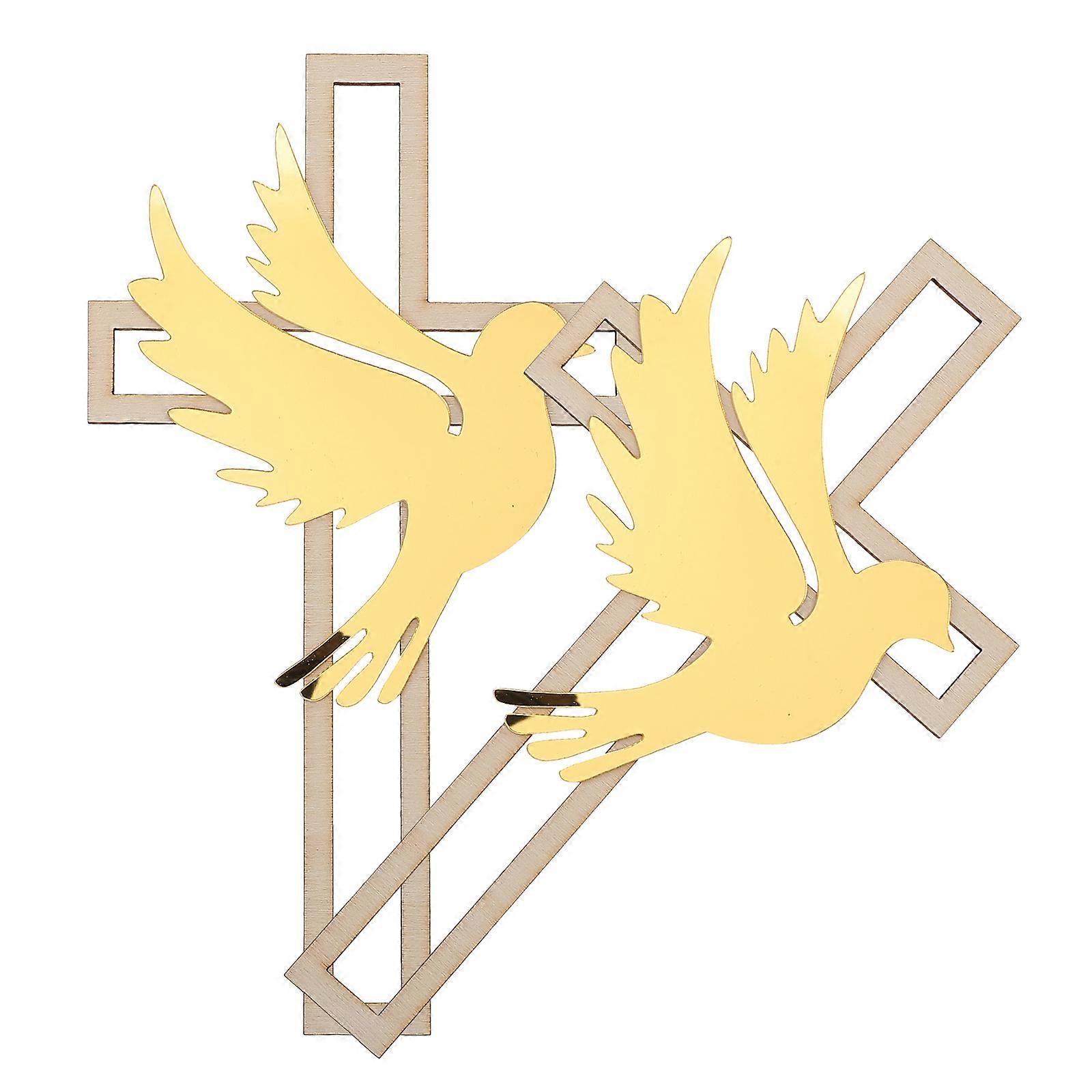 Decorative Cake Picks 2Pcs Great For Adults Events With Eye-Catching Cross Shape And Party Decor