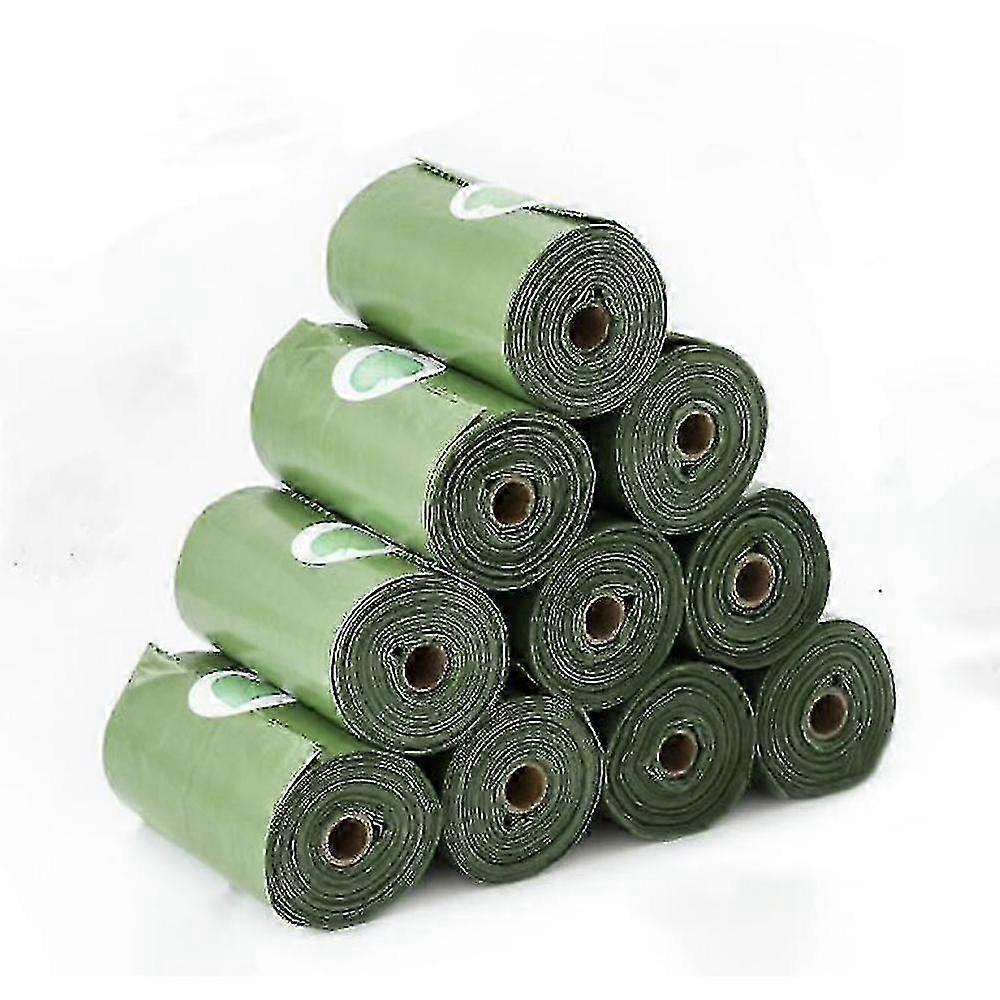 (green 16 Rolls)shit Bag Eco-friendly Garbage Bag 26s