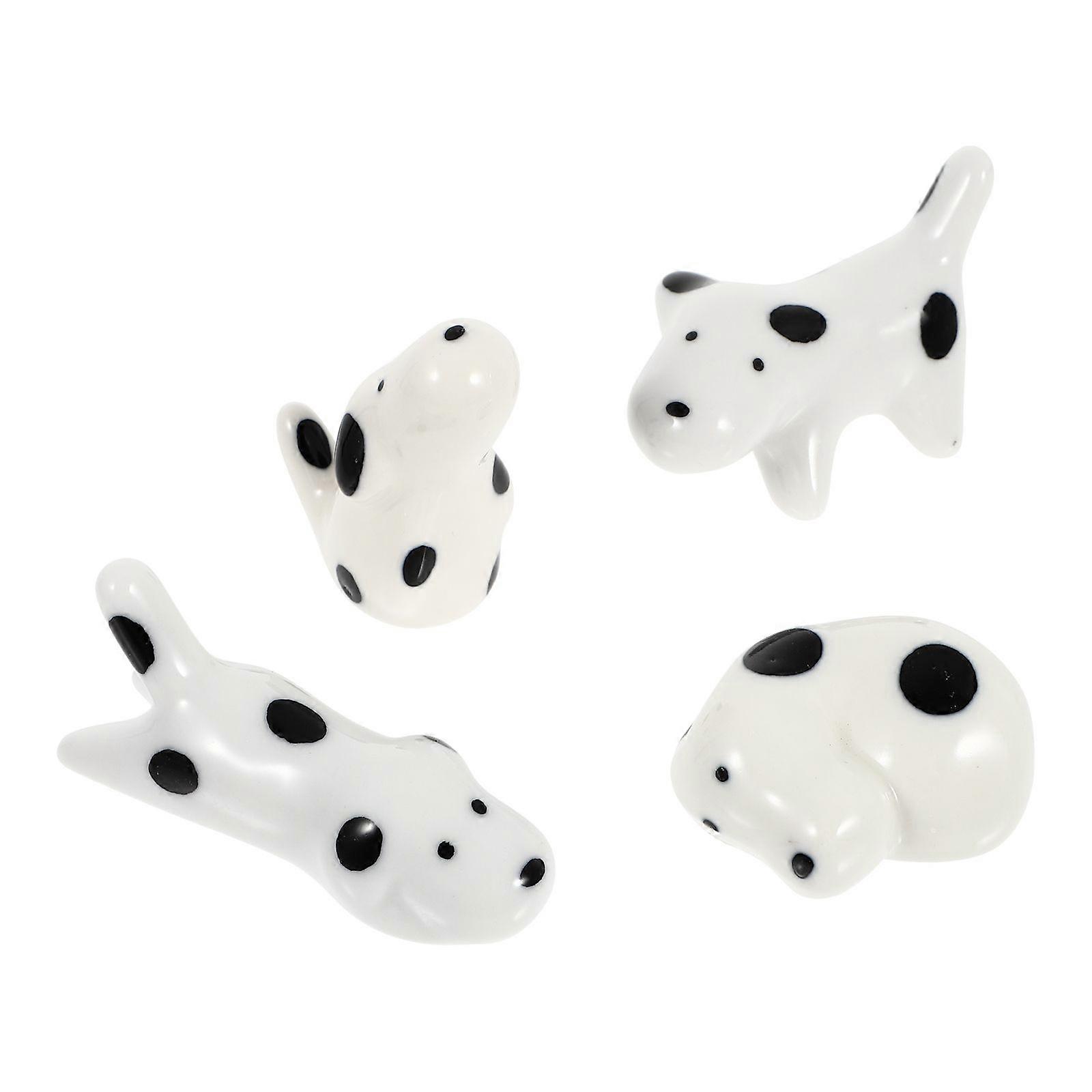 4Pcs Adorable Puppy Chopsticks Stands Home Tableware Racks Dining Table Decor