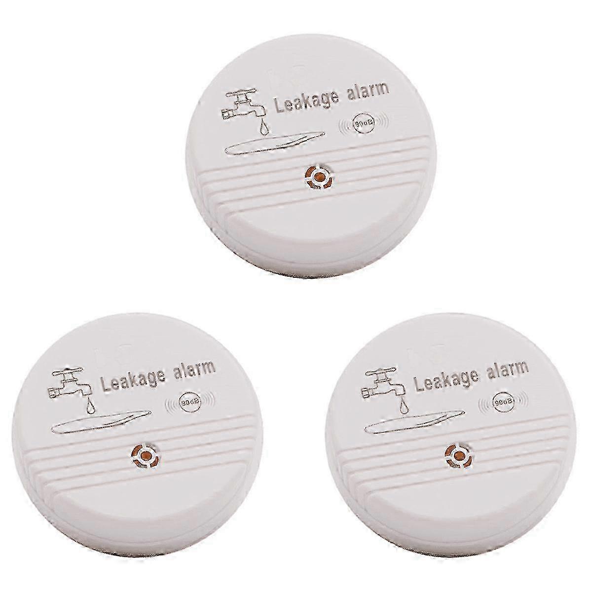 3X Water Overflow Leakage Alarm Sensor Detector 90DB Water Level Alarm Leak Flood Detection Home Security Alarm System miao7