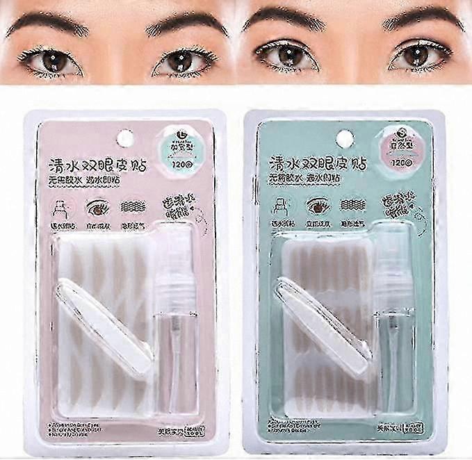 Waterproof Invisible Double Eyelid Tape, Natural Look for Hooded, Droopy, Uneven, and Mono-Eyelids, No Glue Required