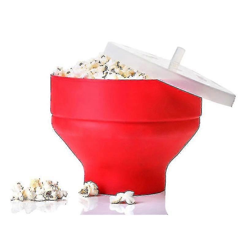Popcorn Microwave Foldable Kitchen Diy Popcorn Bucket Bowl Maker With Lid