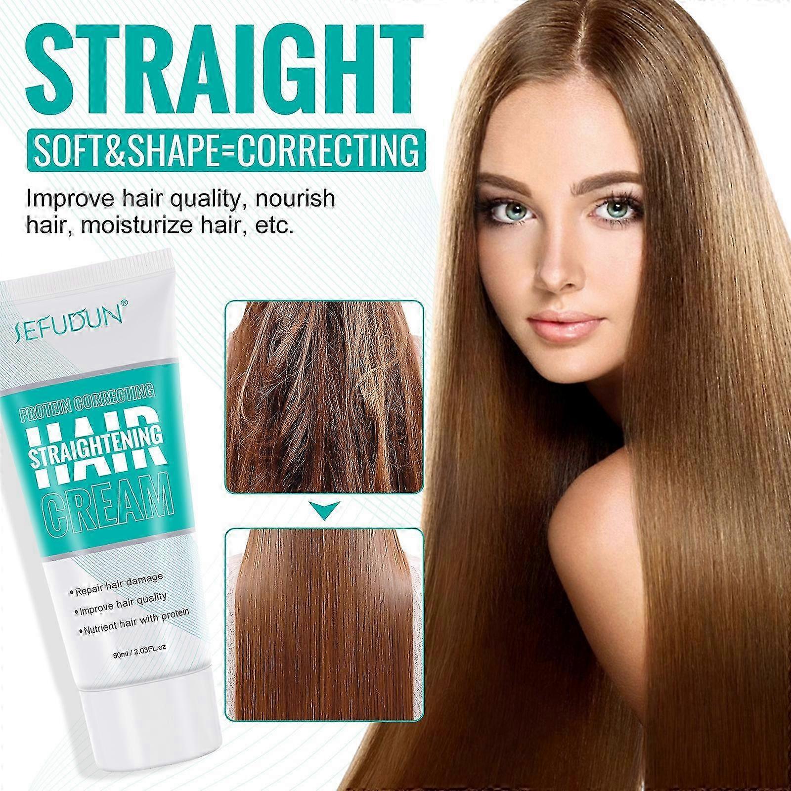 تمليس الشعر كريم بروتين مصحح إصلاح الشعر التالف مغذي سريع تنعيم الحرير واللمعان