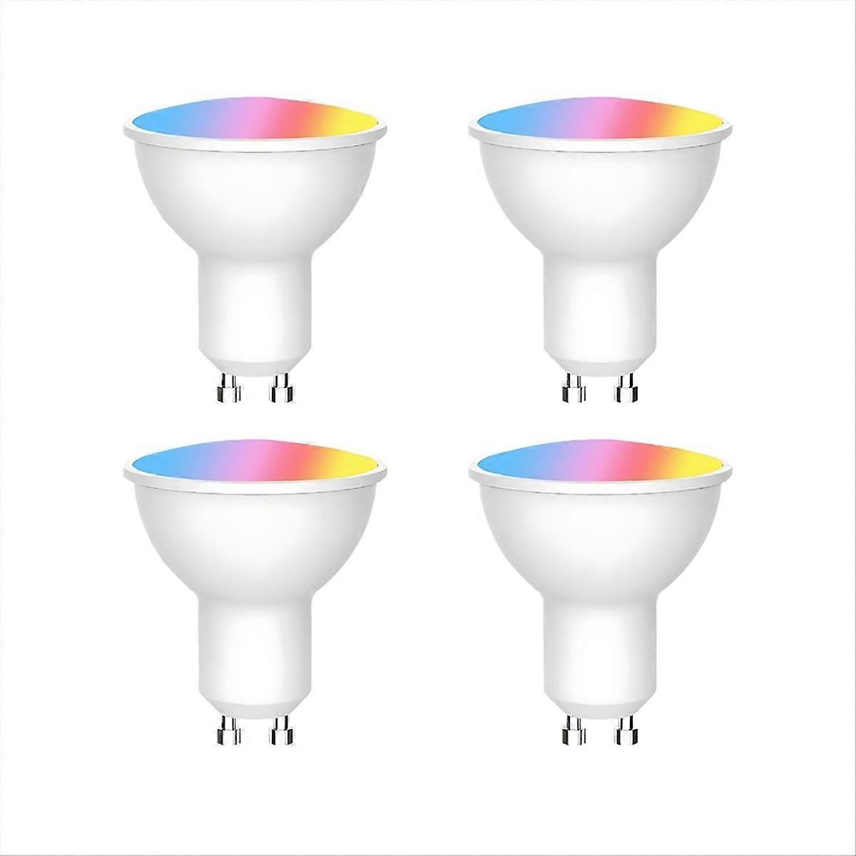 Tuya WiFi GU10 Smart LED Light Bulb Dimmable 6W 220V Smart Life App Control Spotlight Bulb Work with 4PCS
