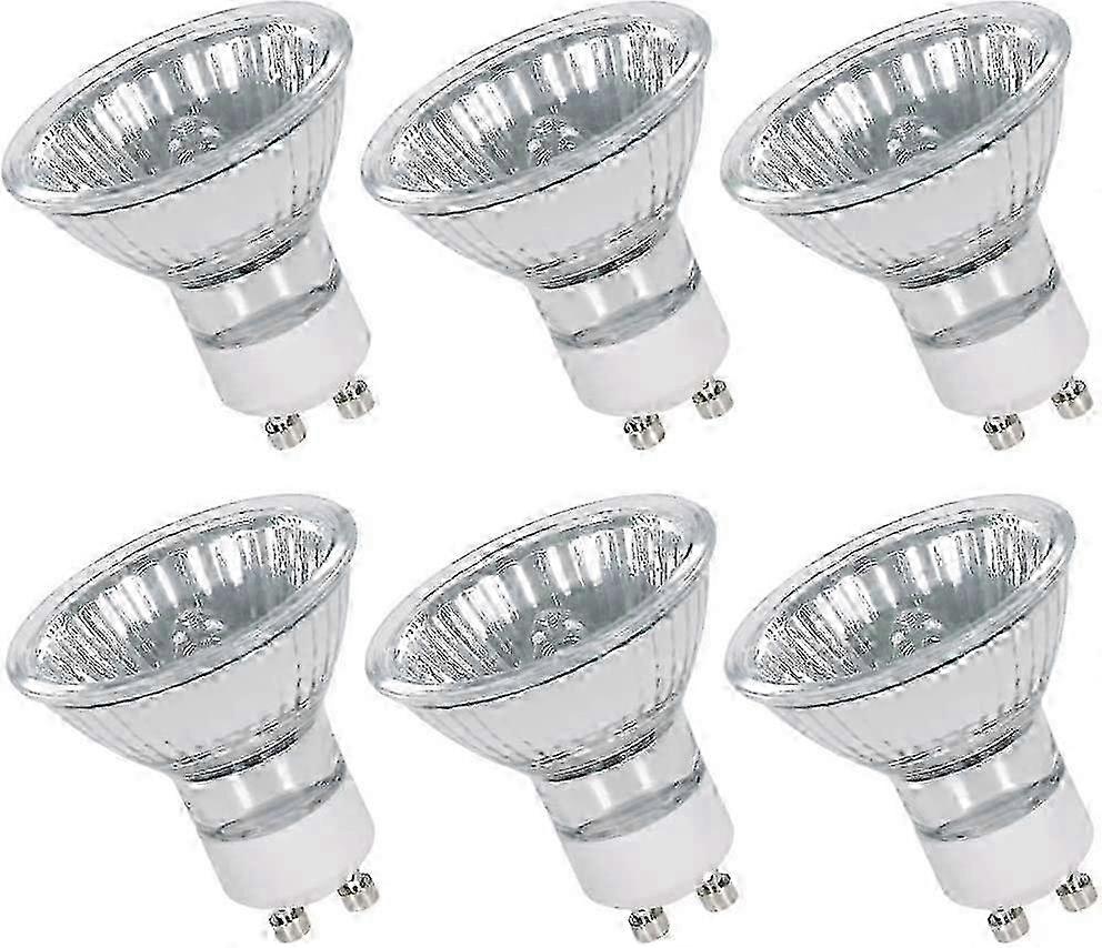 6Pack GU10 Halogen bulb 50W 230V Spotlight Warm White for Ceiling Lights Dimmable