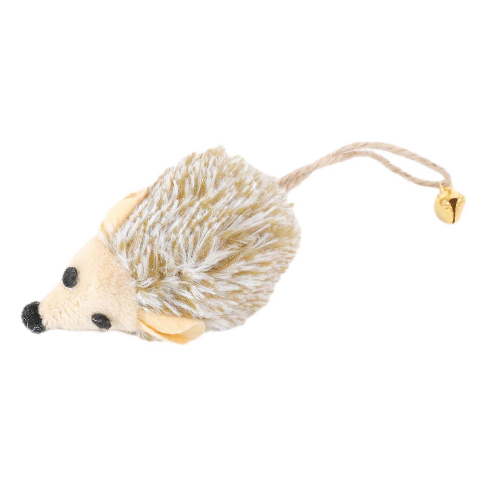 Cat Mice Toy Interactive Plush Realistic Mouse Toy with Bell Tail Bite-Resistant Kitten Hunting Toy for Indoor Cats