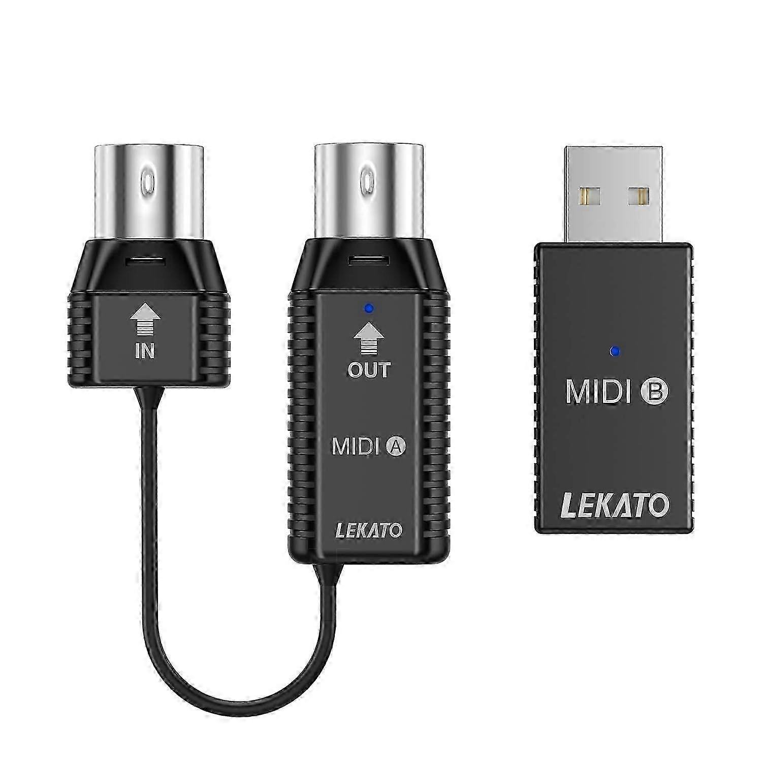 Newest Model Wireless MIDI Adapter - Ultra-Low Latency, USB Bluetooth