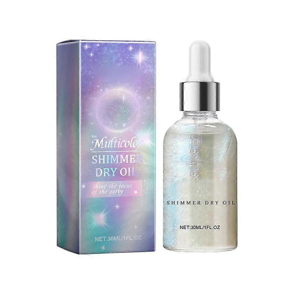 Shimmer Dry Oil For Glowing Skin High Shine Radiance Non Greasy Moisturizing Body Oil For Parties Events 30ml