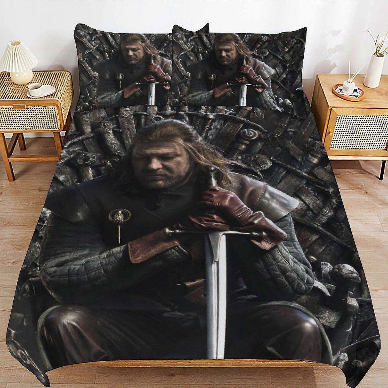 u253 Game of Thrones Breathable Fabric Quality Comfort Easy Clean Secure Zipper Duvet Cover Sets for Sleeping Use n253