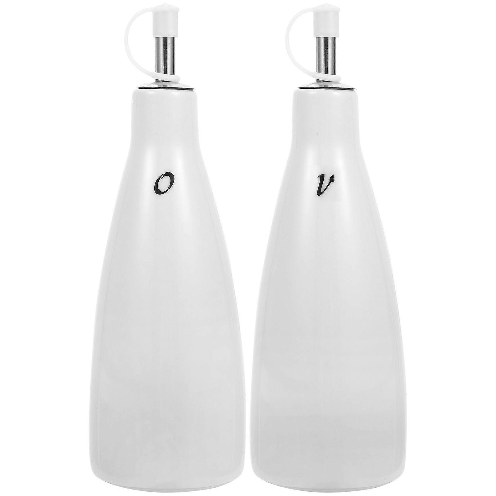 2Pcs Household Soy Sauce Bottle Multi-function Oil Container Vinegar Storage Bottle for Kitchen