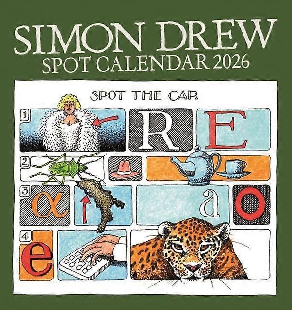 Simon Drew Easel Desk Calendar 2026 Calendar Book