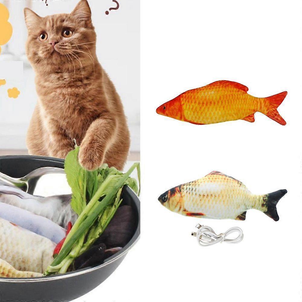 Pieces 28cm Realistic Simulation Stuffed Electric Waving Fish Playing Toy