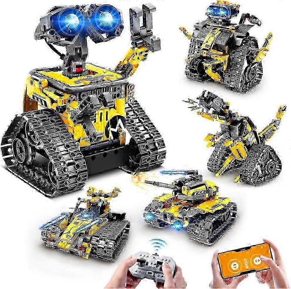 Remote & App Control Excavator Robot Building Toys 3 IN 1 RC STEM Building
