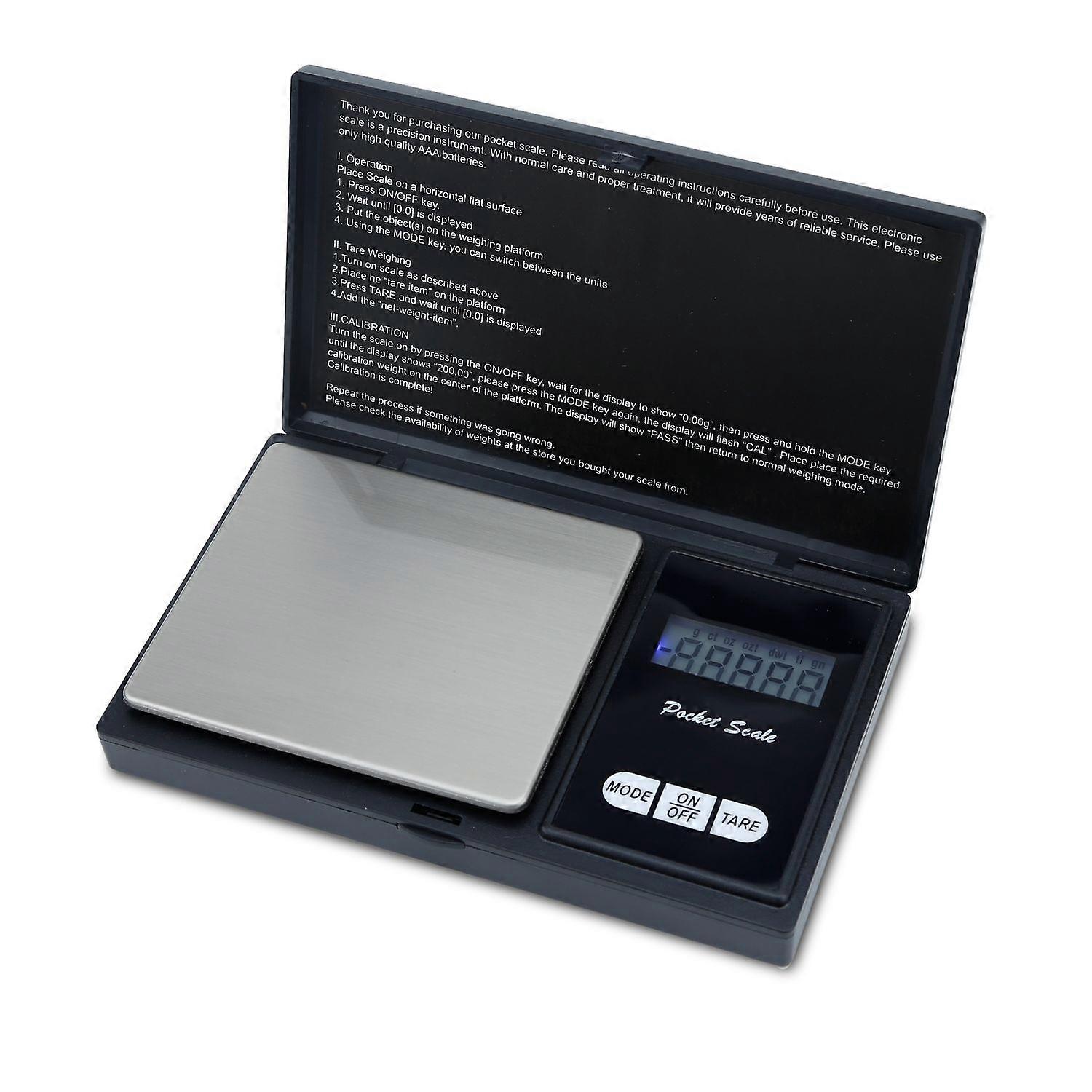 Digital fine scale - 500g Electronic pocket scale with tare function and LCD display