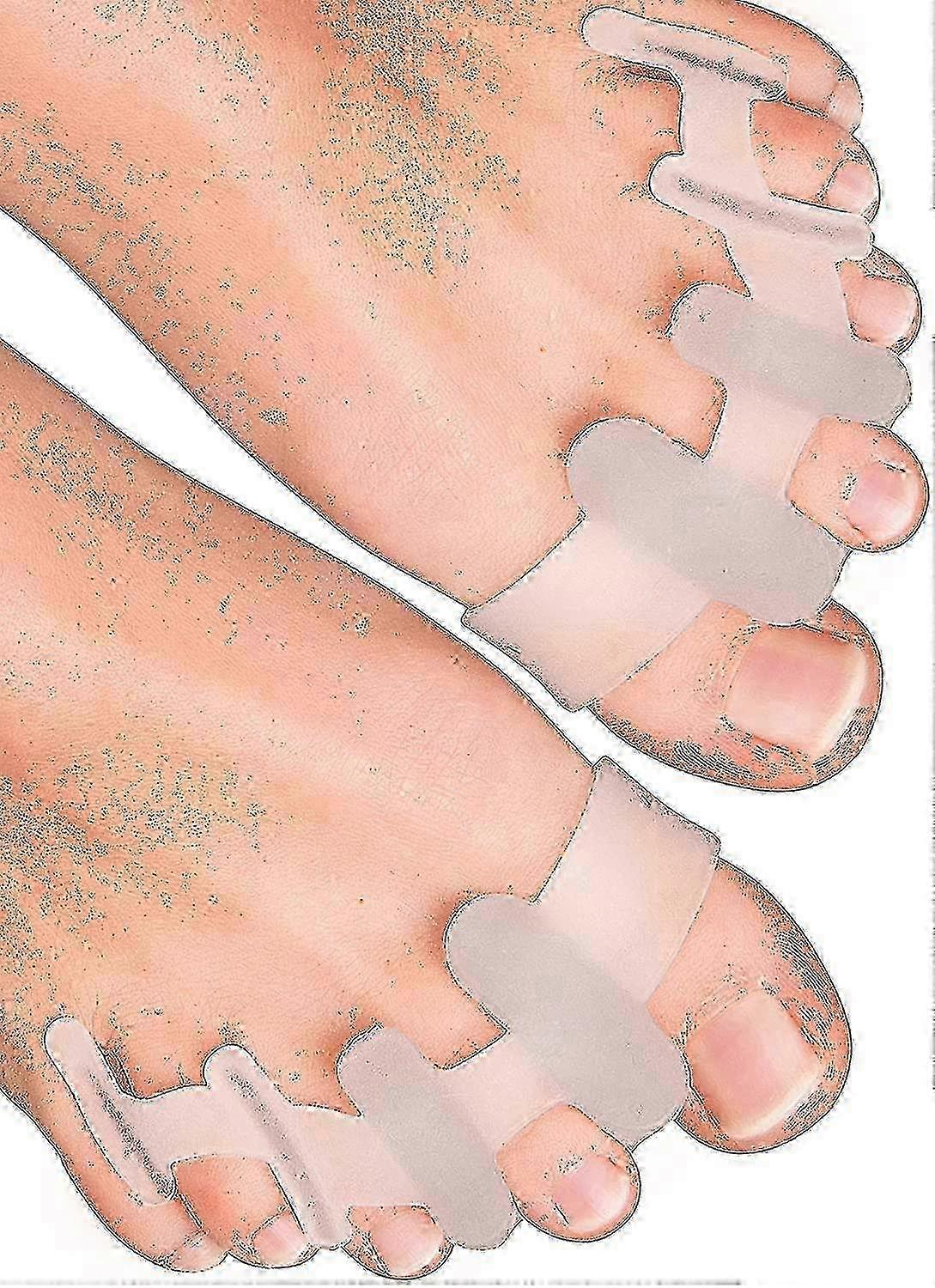 3 par tå separatorer for overlappende toes å slappe av tåer