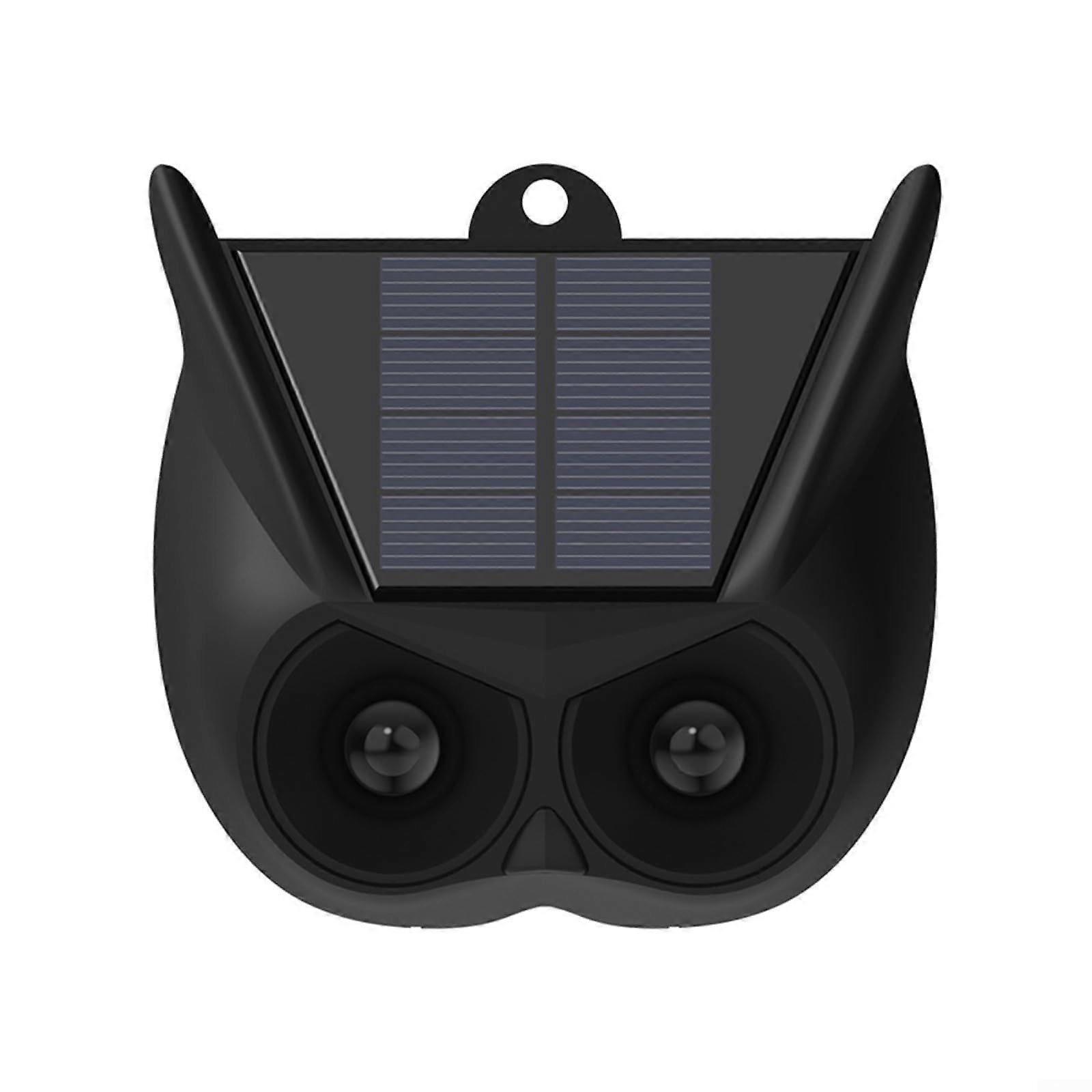 Solar Cat Deterrent Solar Powered Motion Sensor Animal Alarm With Loud Siren And Flashing Light 1 Piece