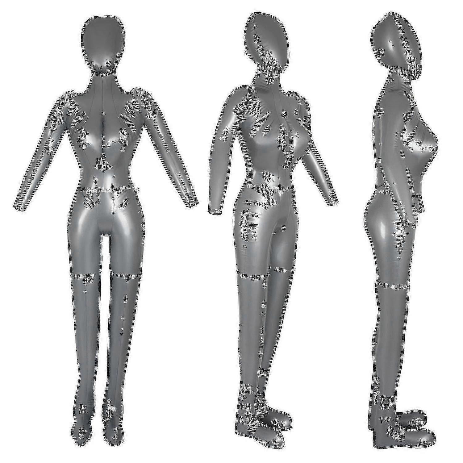 Inflatable Full Body Female Model With Arm Ladies Mannequin Window Display Props