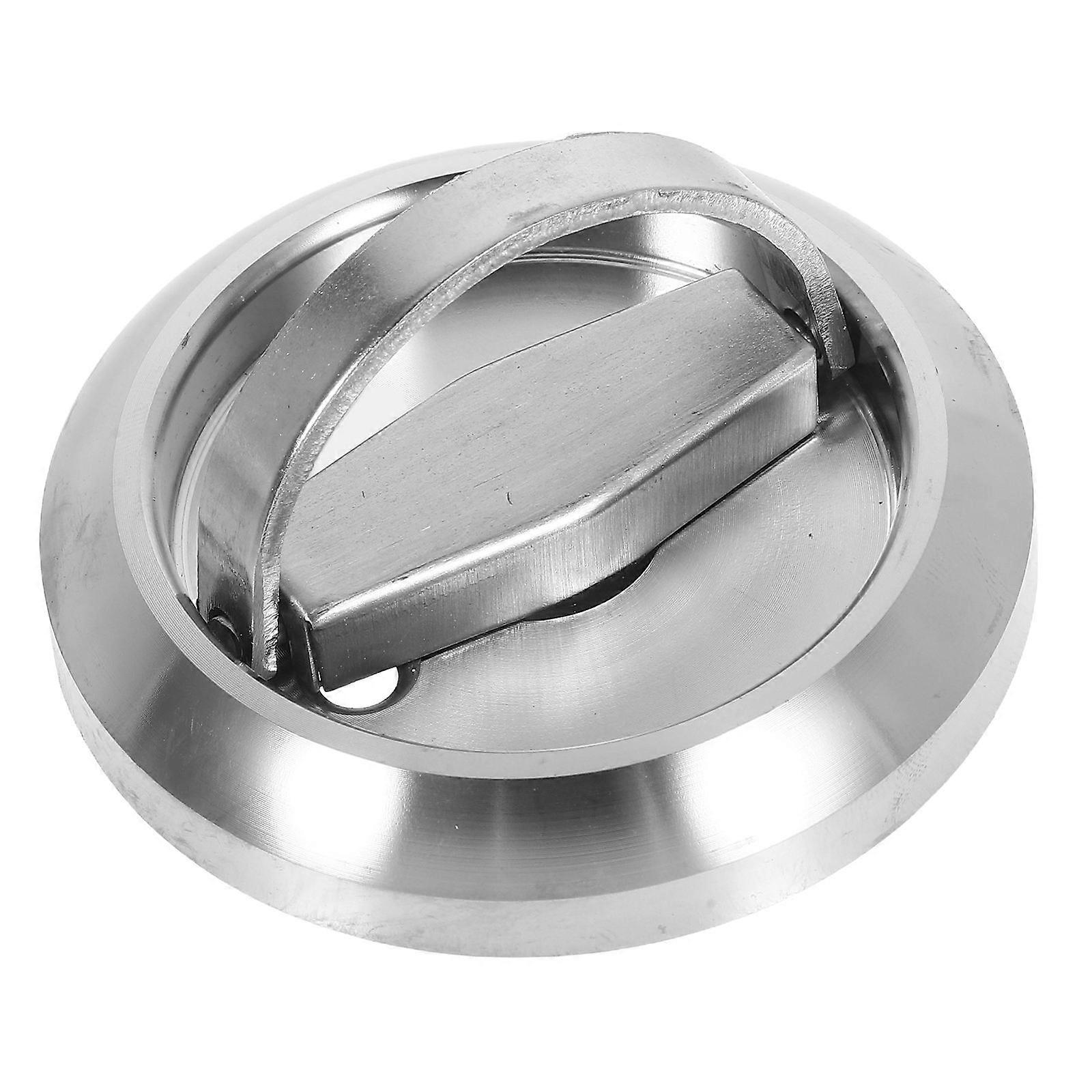 Concealed Handle Flush Stainless Steel Hidden Ring Handle for Sliding Barn Doors 2Pcs