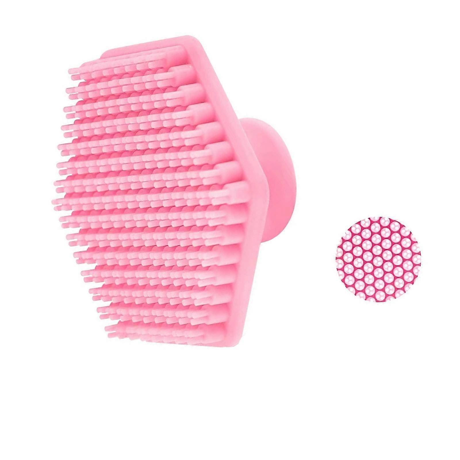 Deep Cleansing Silicone Face Scrubber Exfoliator Face Cleansing Brush For Daily Use And Gentle Skin Renewal Tool  Pink