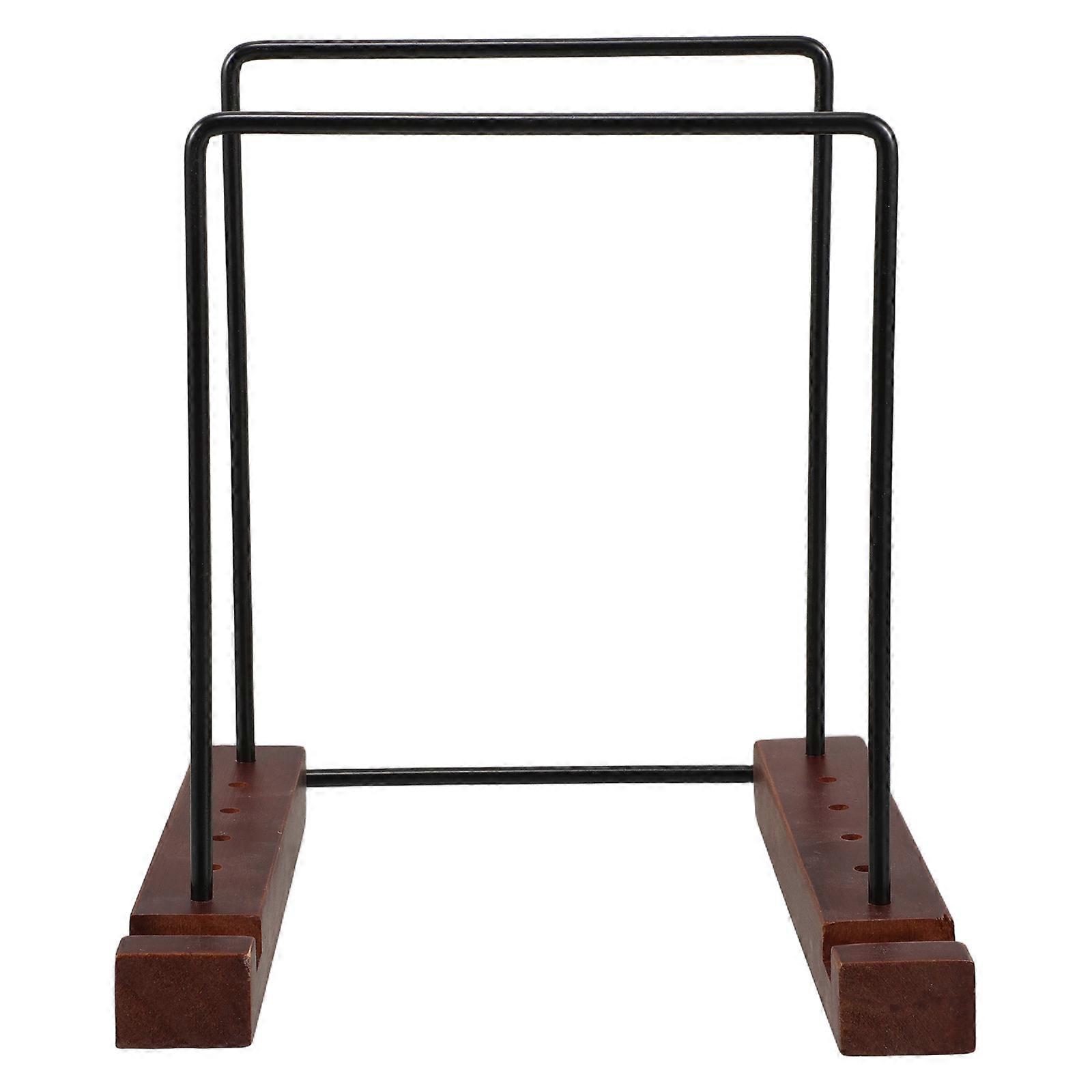 Black Vinyl Record Rack for Display with Portable Desktop Organizer Rack