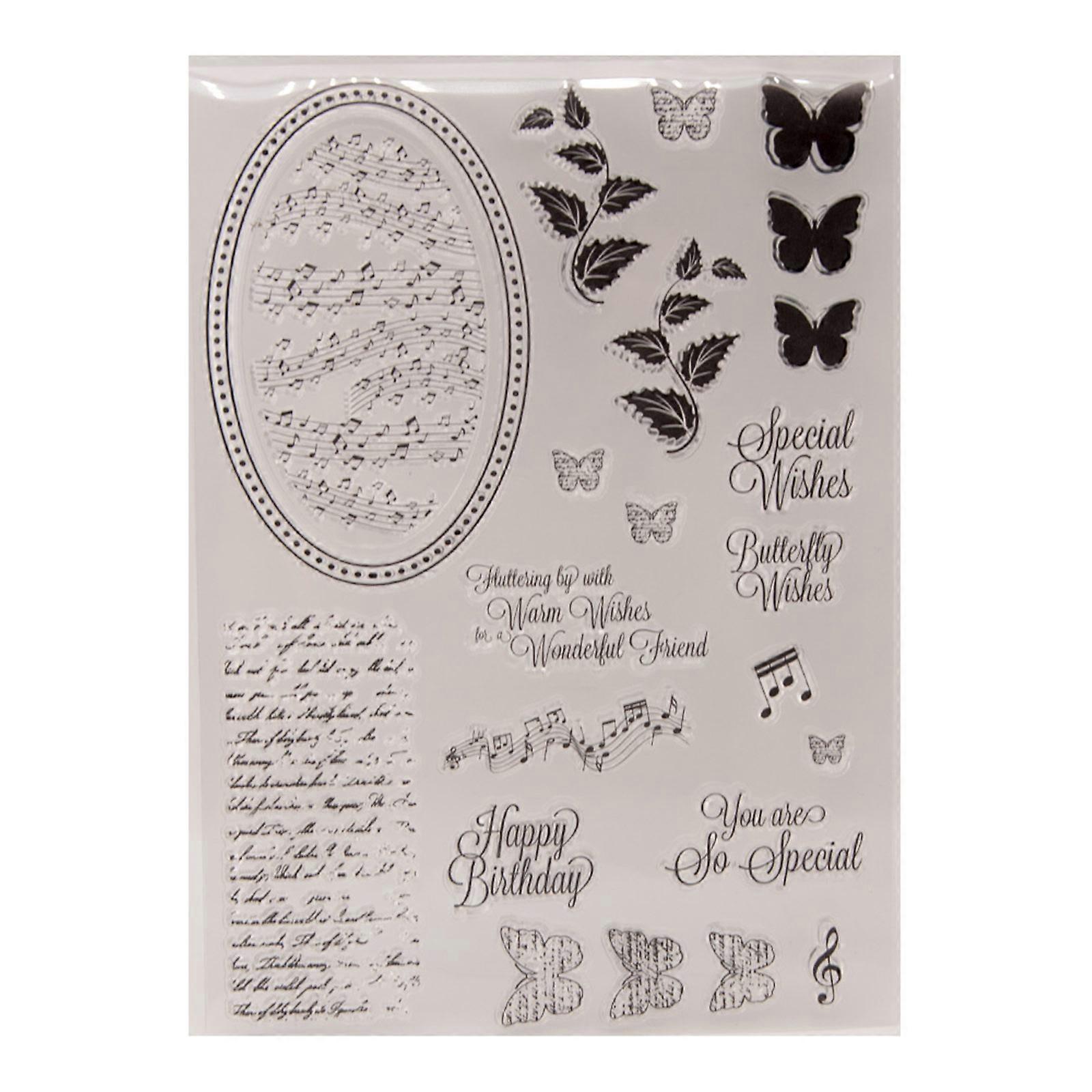 Craft Clear Seals Set for PImprints Journal Decorations and Personalize Stationerys Multicolor