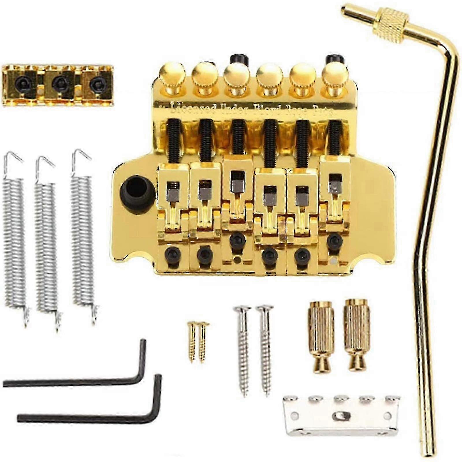 Floyd Rose Double Locking Tremolo System Brücke für E-Gitarren Parts GD/SR/BK js