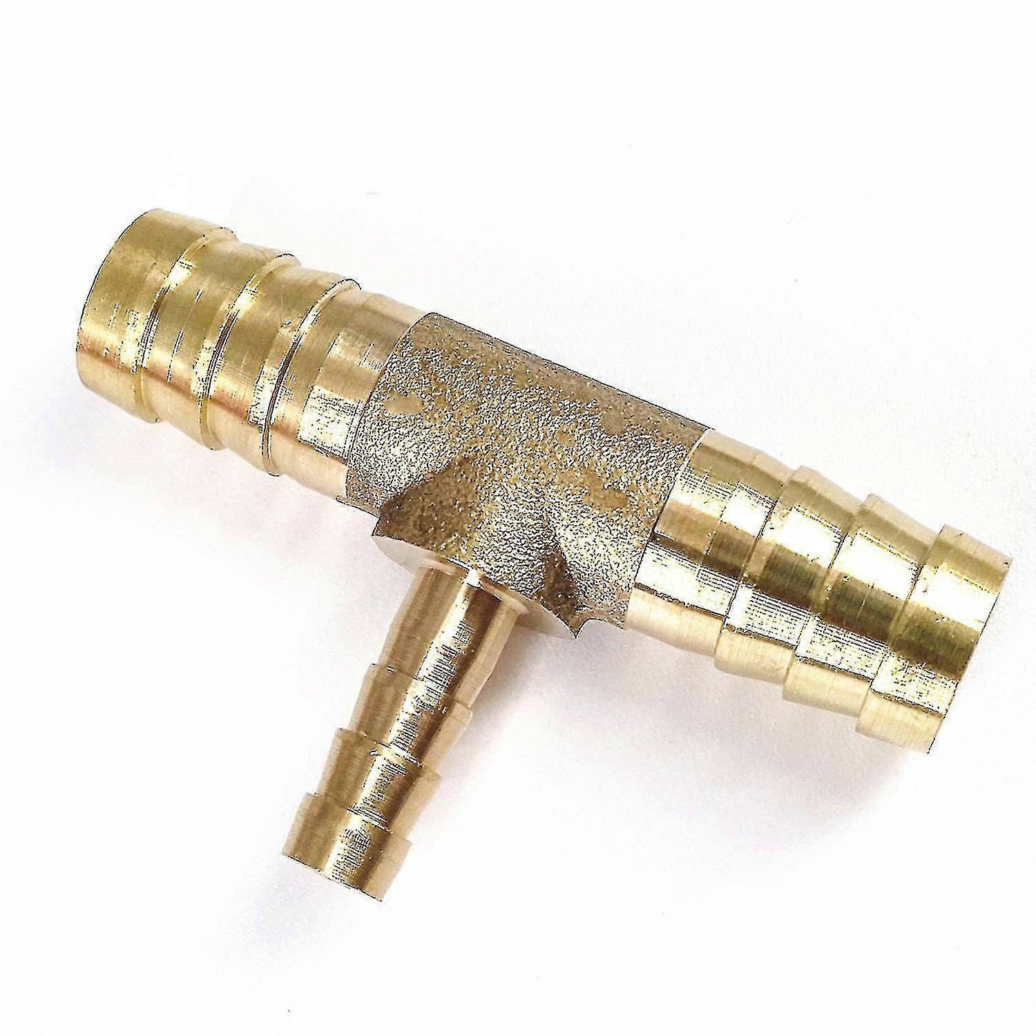 4 6 8 10 12 14 16 19mm Hose Barb Od Brass Reducer Pipe Fitting Tee 3 Way Splitter Connector
