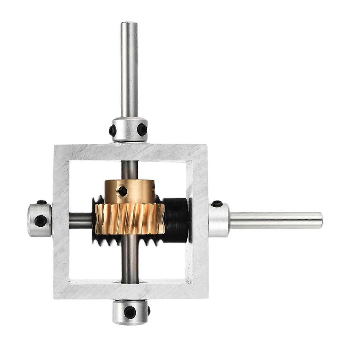 90 Degree Right Angle Worm 1:20 Reduction 1 Module 20 Teeth Worm Gear DIY Module with 6mm Shaft, 100