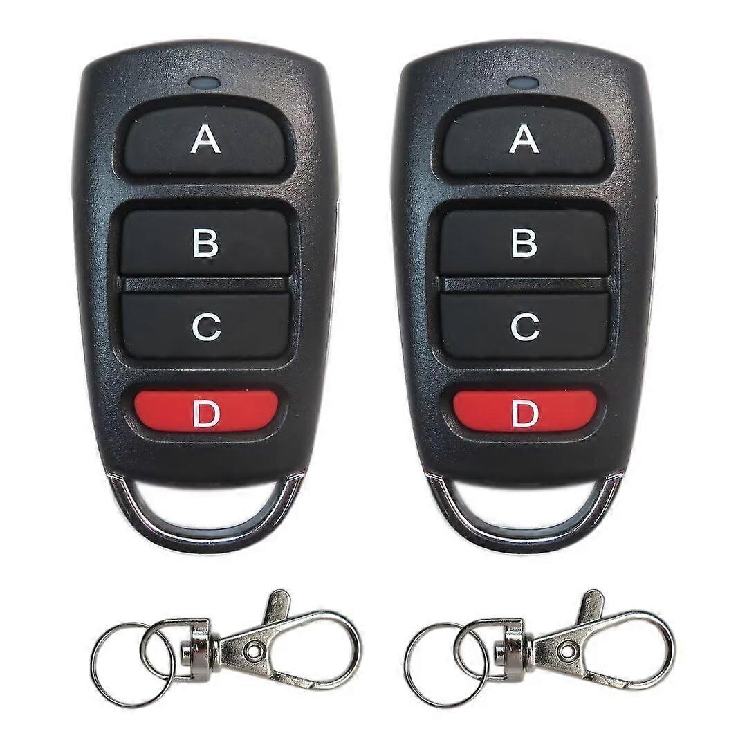 433Mhz Wireless Remote Control Duplicator 2 Pack for Garage Gate Door Opener Replacement