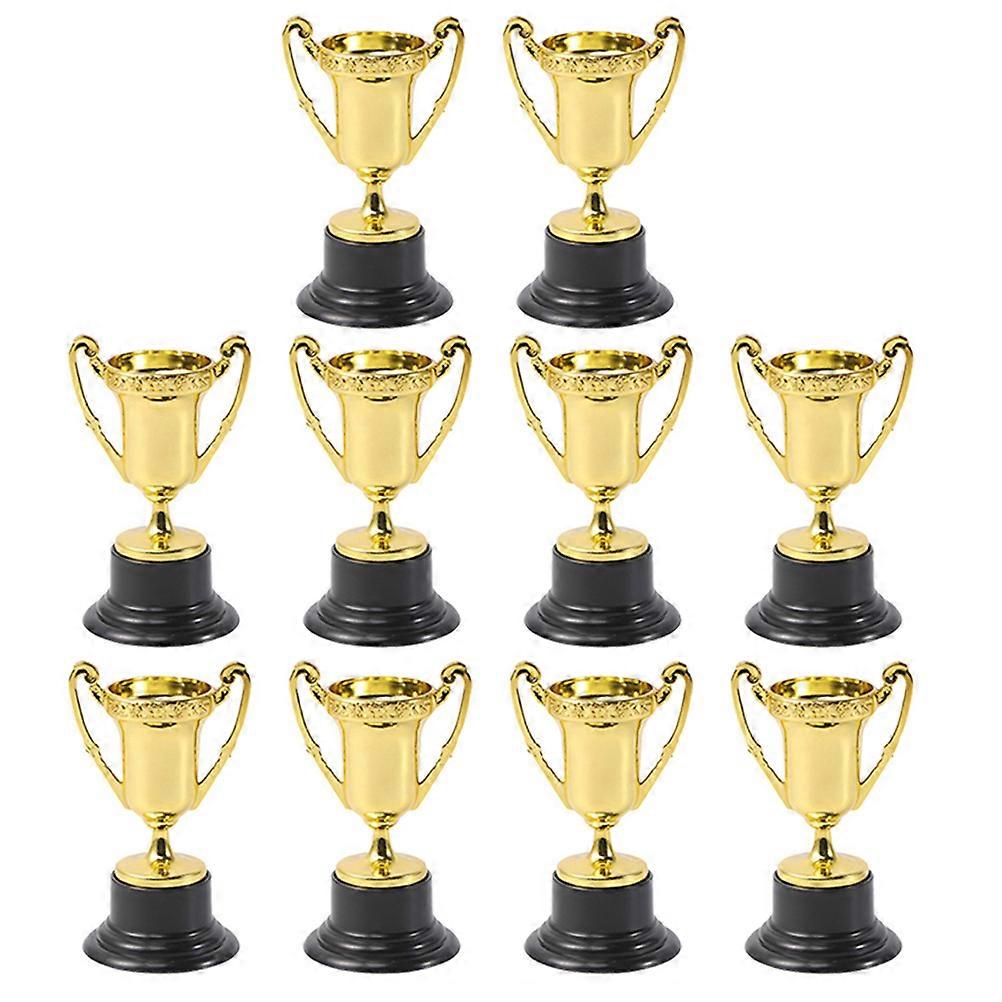 10Pcs Decorative Trophies Cups Multi-function Plastic Trophies Delicate Small Trophies