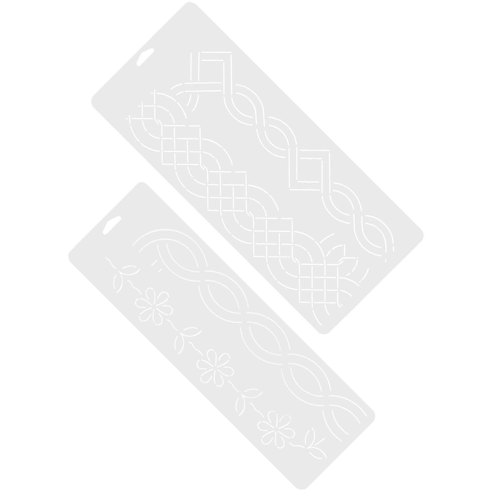 2Pcs Quilting Template Plastic Sewing Patchwork Quilt Template DIY Craft Sewing Supply
